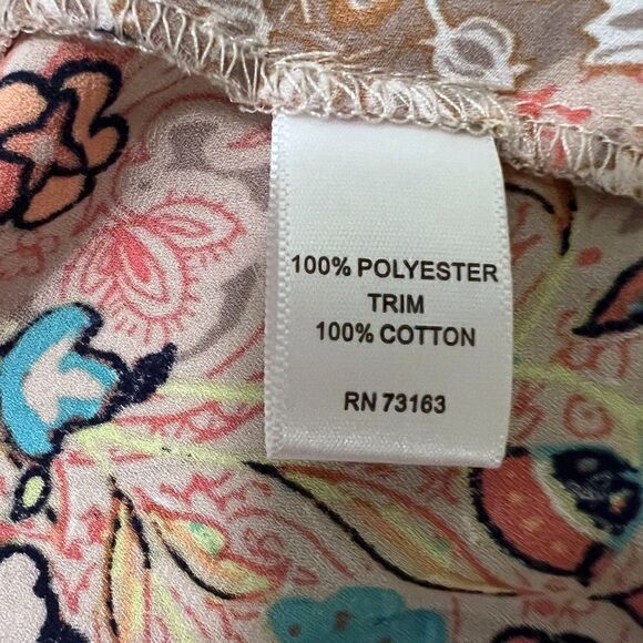 Spense Summery Patchwork  and Lace Sleeveless Top Size Small - Picture 5 of 6